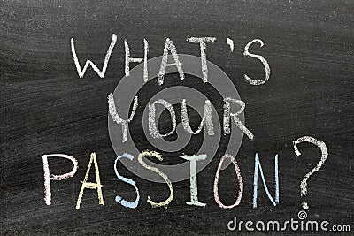 Whats your passion Stock Photo