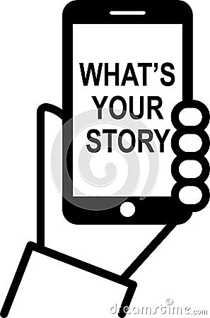 What`s your story Vector Illustration