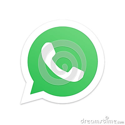 Whatsapp flat icon. Vector Illustration