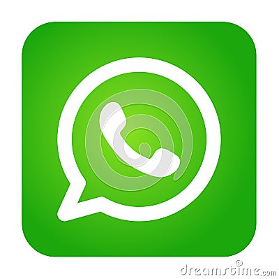 WhatsApp logo icon vector with gradient design illustration Cartoon Illustration