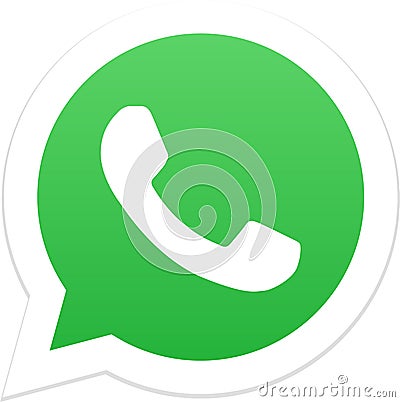 Editorial - Whatsapp icon logo Vector Illustration