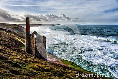 Wheal Coates tin mine Stock Photo