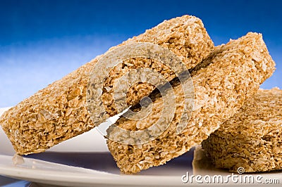 Wheat biscuit breakfast Stock Photo