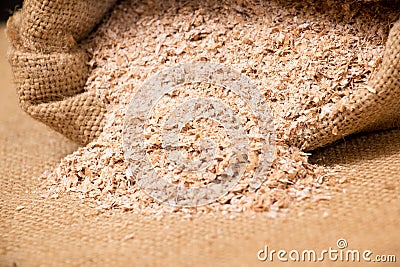 Wheat bran Stock Photo