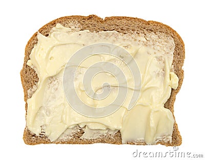 Wheat bread with mayonnaise and margarine Stock Photo