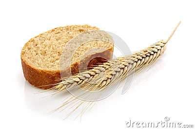 Wheat bread and Wheat Stock Photo