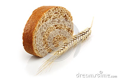 Wheat bread and Wheat Stock Photo