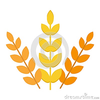 Wheat ear vector icon. Vector Illustration