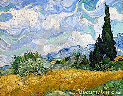 Van Gogh 1889 Editorial Stock Photo