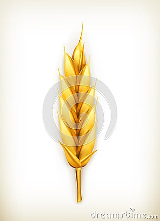 Wheat, icon Vector Illustration