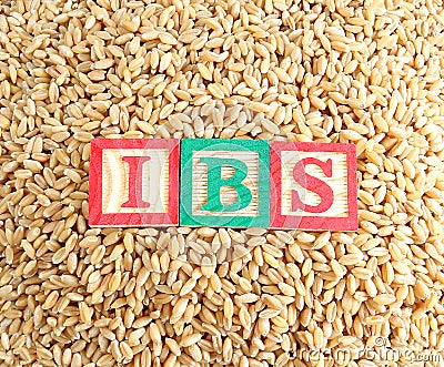 Wheat and Irritable Bowel Syndrome (IBS) Stock Photo