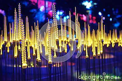 Wheat led lighting Stock Photo