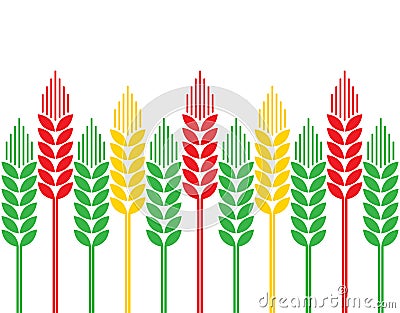 Ears of wheat Vector Illustration