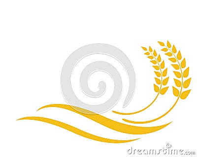 wheat vector icon Stock Photo