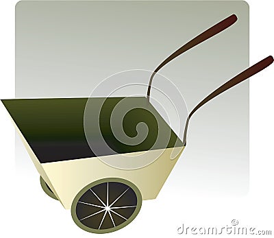 Wheel barrow Vector Illustration