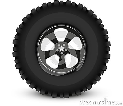Wheel car Vector Illustration
