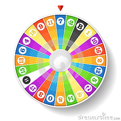 Wheel of fortune Vector Illustration