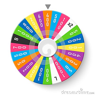 Wheel of fortune Vector Illustration