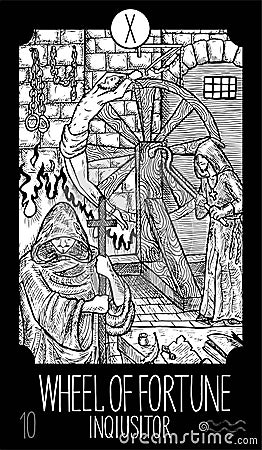 Wheel of Fortune. Inquisitor Vector Illustration