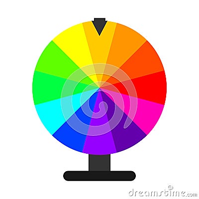 Wheel of Fortune. Vector Illustration Stock Photo