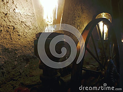 Wheel With a Glimmer of Hope Stock Photo