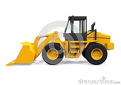 Wheel Loader Bulldozer Stock Photo