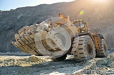 Wheel loader machine Stock Photo