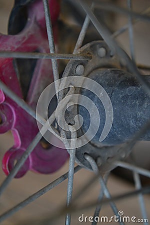 Wheel spokes Stock Photo