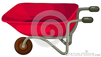 Wheelbarrow Vector Illustration