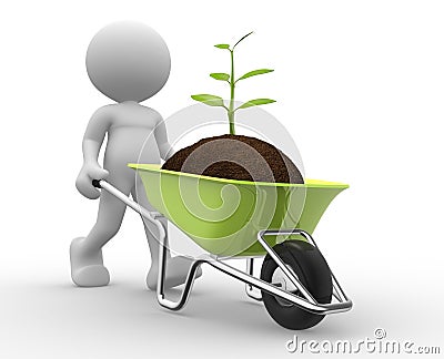 Wheelbarrow Stock Photo