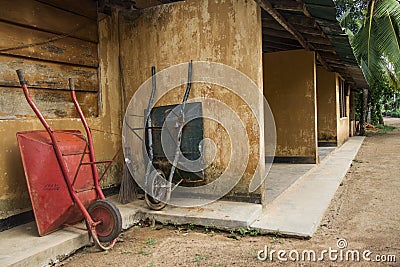 Wheelbarrows Stock Photo