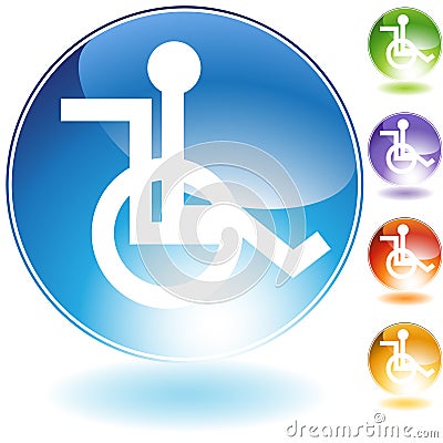 Wheelchair Icon Vector Illustration