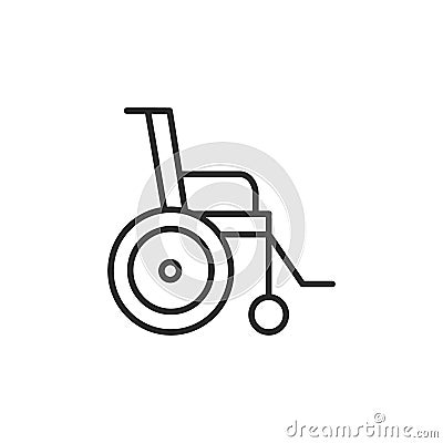 Wheelchair Icon Vector Illustration