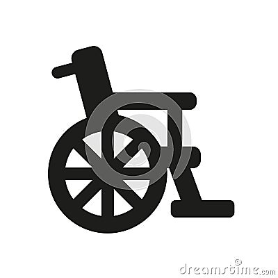 Wheelchair icon. Trendy Wheelchair logo concept on white background from Health and Medical collection Vector Illustration