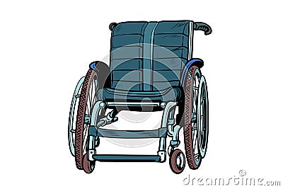 Wheelchair isolated on white background Vector Illustration