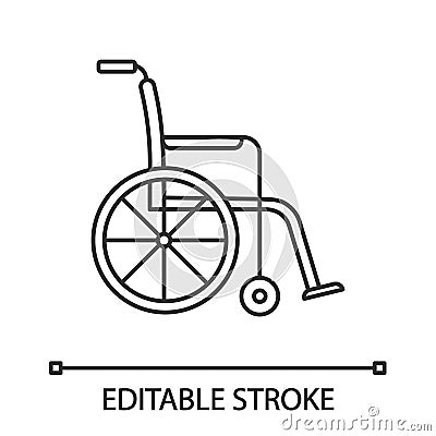 Wheelchair linear icon Vector Illustration