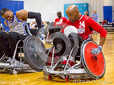 Wheelchair Rugby Match Editorial Stock Photo