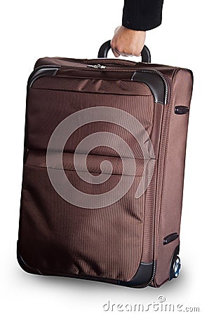 Wheeled luggage Stock Photo