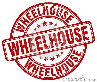 wheelhouse red stamp Vector Illustration