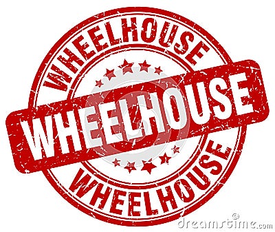 wheelhouse red stamp Vector Illustration