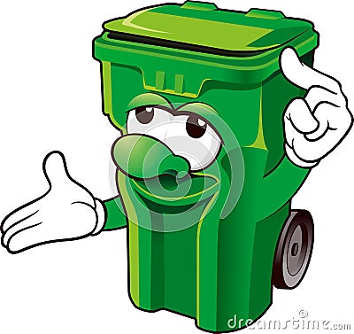 Wheelie bin Stock Photo