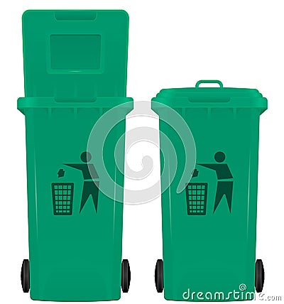 Wheelie bin Stock Photo