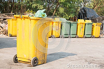 Wheelie bins Stock Photo