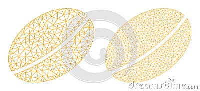 Wheet Seed Icons - Vector Triangular Mesh Vector Illustration
