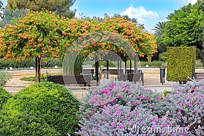 Where buried Baron Edmond de Rothschild, Israel Stock Photo