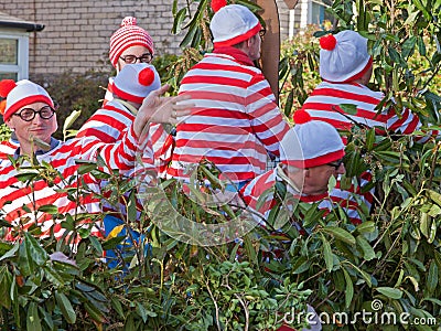 Where's Wally or Waldo ? Editorial Stock Photo