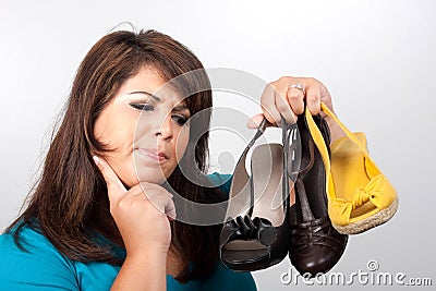 Which Shoes Should I Wear Stock Photo