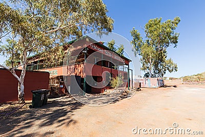 Whim Creek, Western Australia, Australia - Aug 18,2018: The historic Whim Creek Hotel has served outback travellers for over 120 Editorial Stock Photo