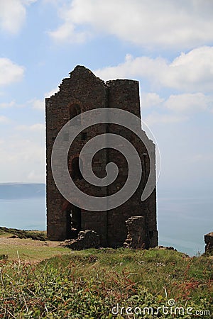 Whim Engine House , St Agnes , Cornwall Stock Photo