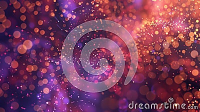 Whimsical patterns of dancing particles inspired by the symmetries found in the Standard Model of particle physics Stock Photo